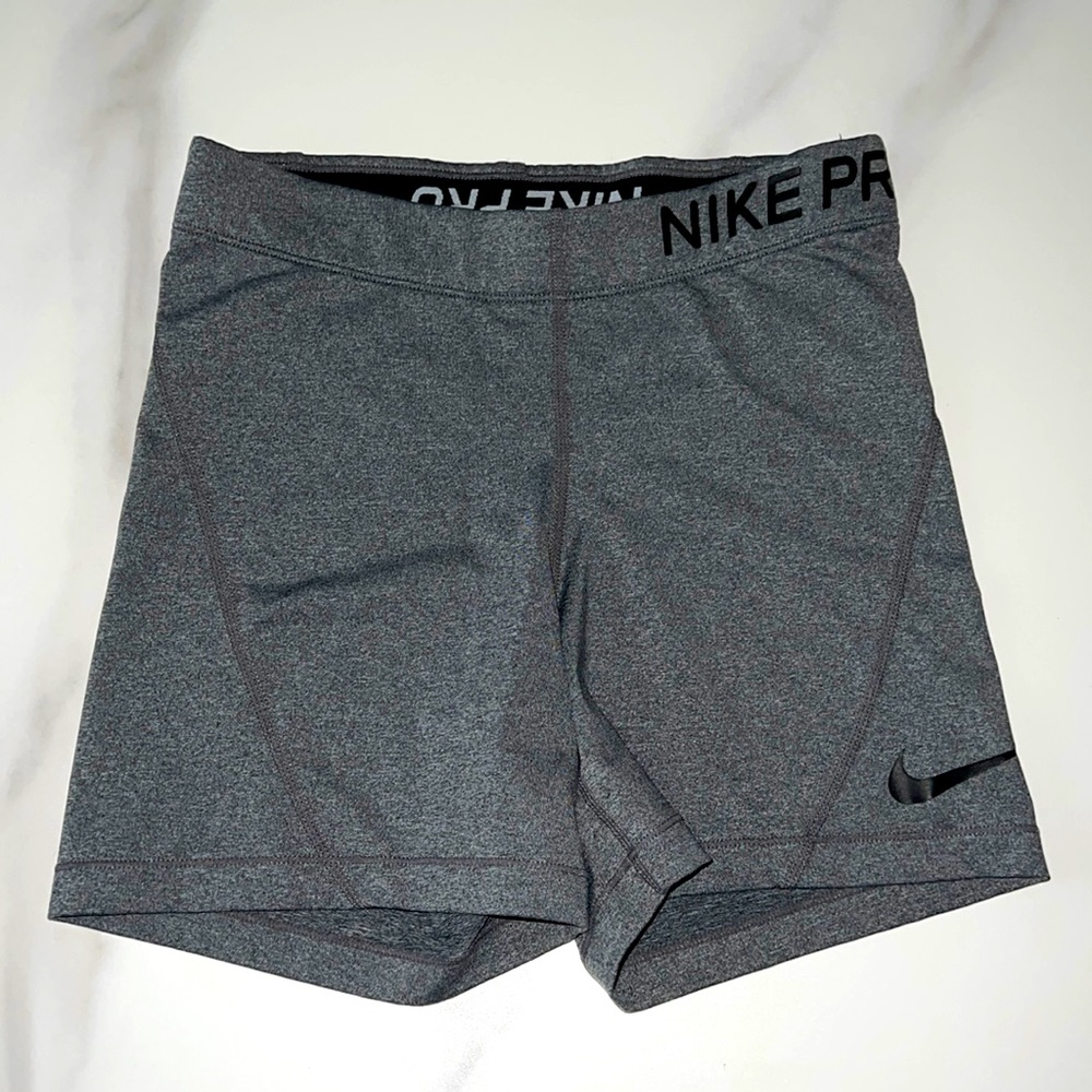 Gray Nike Pro Shorts